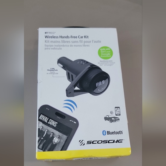 Other - Scosche Bluetooth Power Delivery FM Transmitter - Black - Open Box